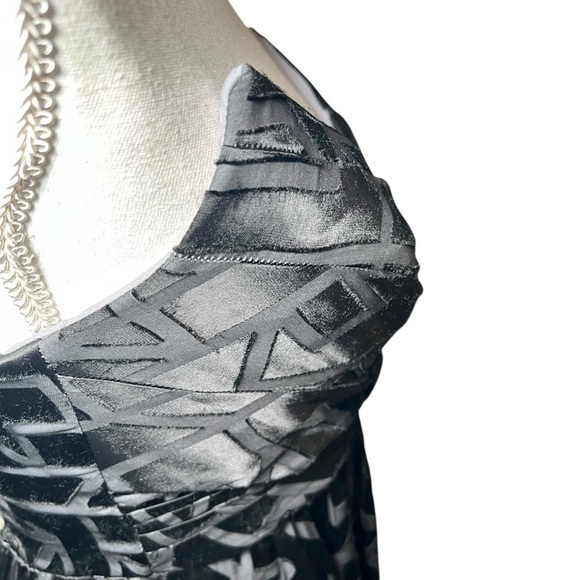 Alice & Trixie Silk Strapless Full Length Cocktail Dress Small Geometric Print - Picture 11 of 16
